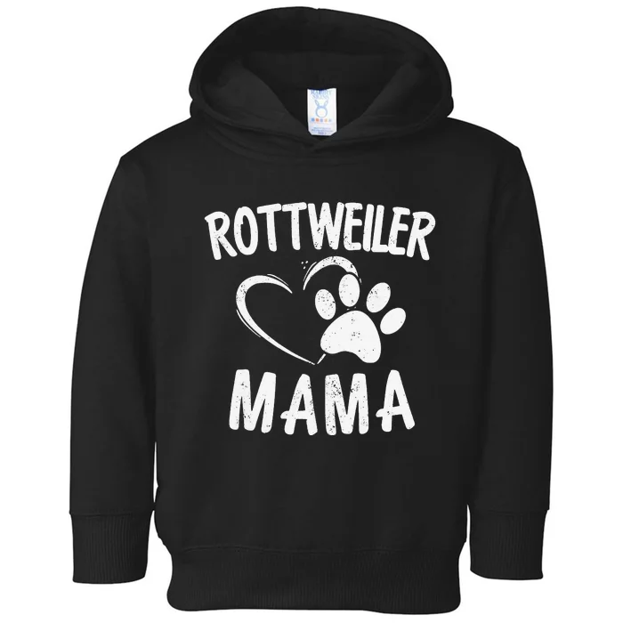 Rottweiler Mama Gift Dog Lover Apparel Pet Owner Rottie Mom Toddler Hoodie