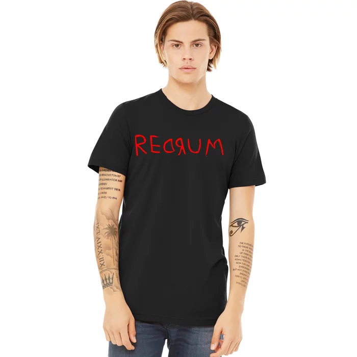 Redrum Mord Horror Movie Fan Premium T-Shirt