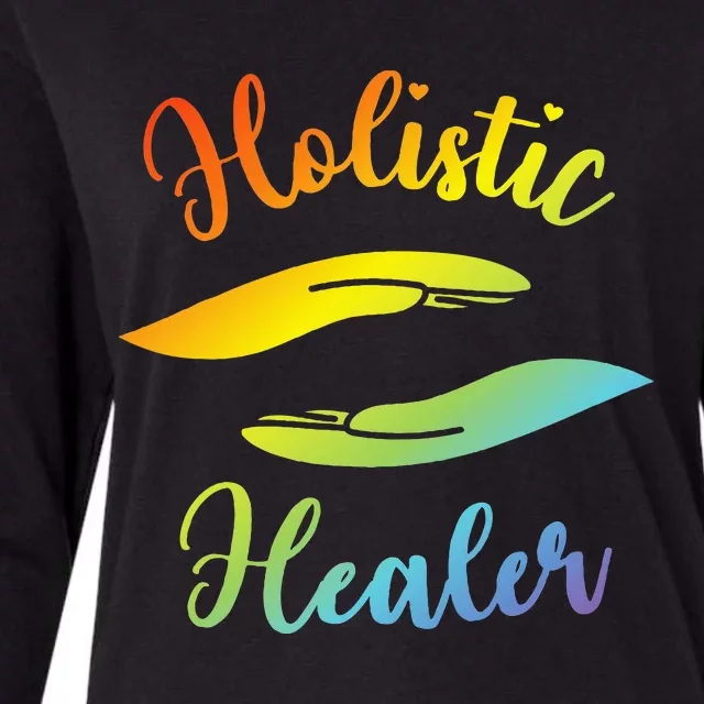 Reiki Master Holistic Healer Womens Cotton Relaxed Long Sleeve T-Shirt