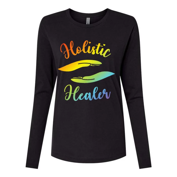 Reiki Master Holistic Healer Womens Cotton Relaxed Long Sleeve T-Shirt