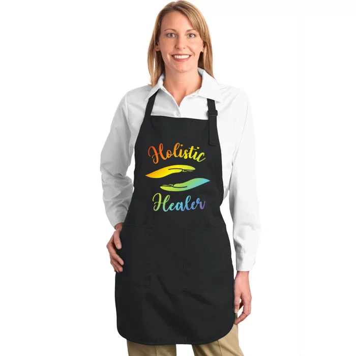 Reiki Master Holistic Healer Full-Length Apron With Pocket