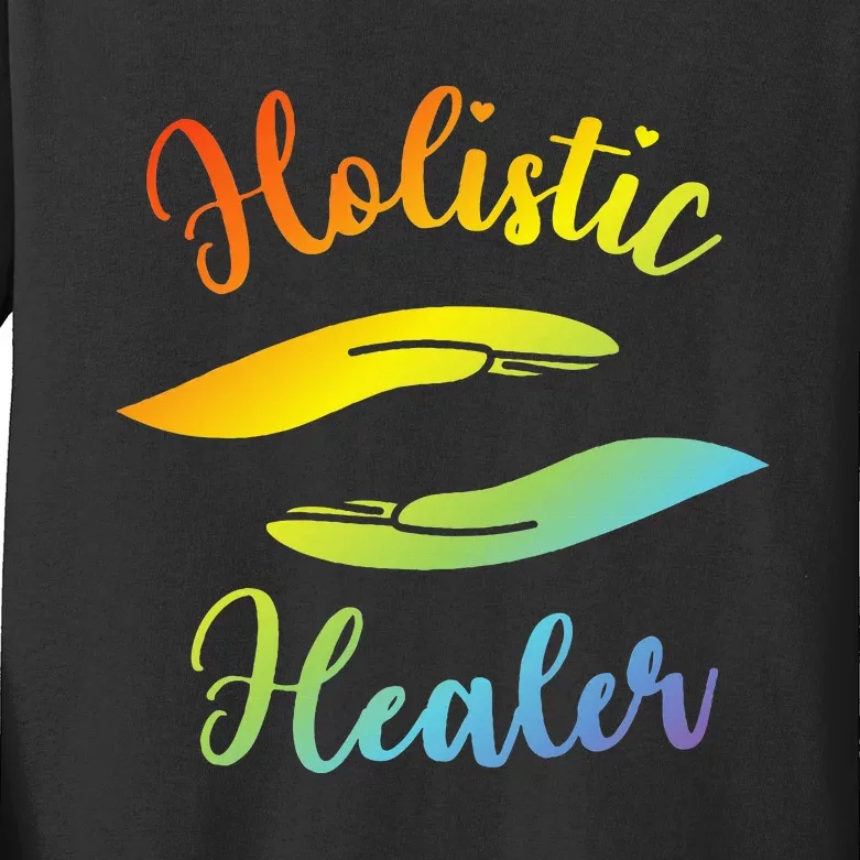 Reiki Master Holistic Healer Kids Long Sleeve Shirt