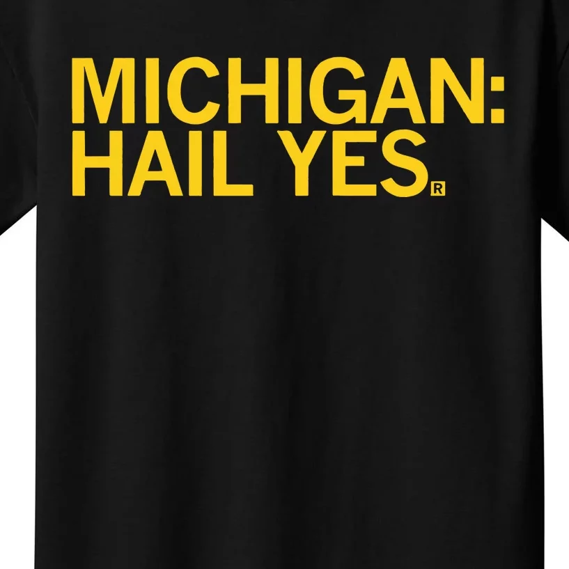 Raygun Michigan Hail Yes Kids T-Shirt