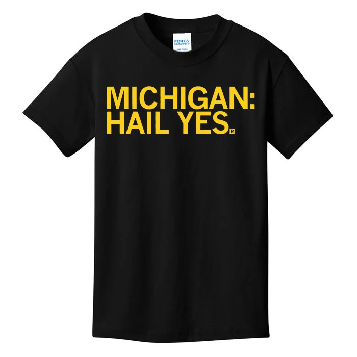 Raygun Michigan Hail Yes Kids T-Shirt