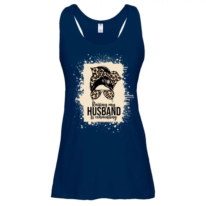 Raising My Husband Is Exhausting Ladies Essential Flowy Tank