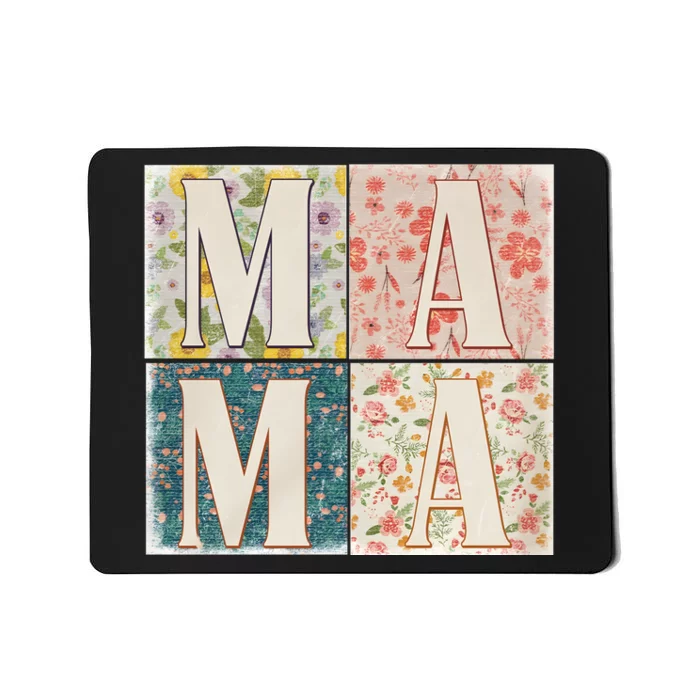 Retro Mama Happy Mother Day Family Matching Mousepad