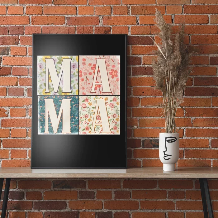 Retro Mama Happy Mother Day Family Matching Poster