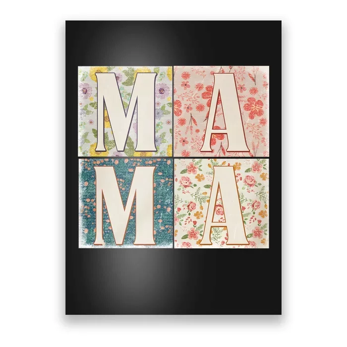 Retro Mama Happy Mother Day Family Matching Poster