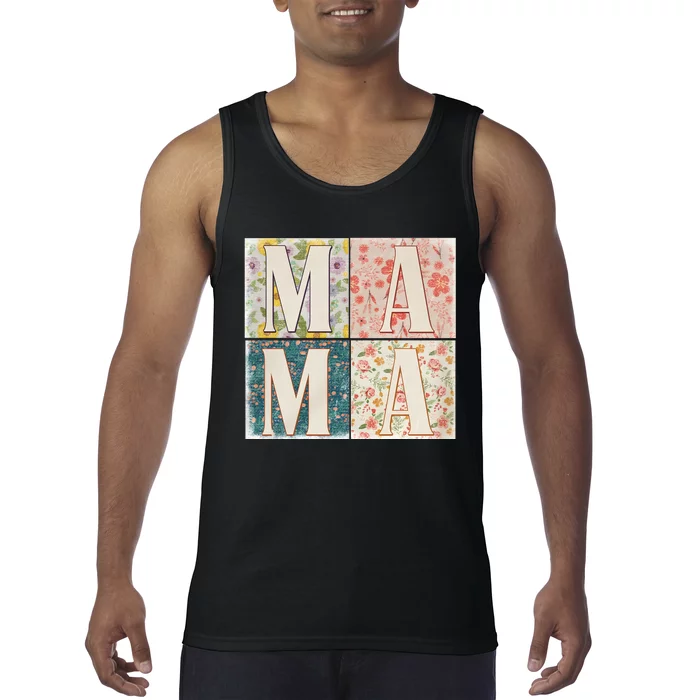 Retro Mama Happy Mother Day Family Matching Tank Top