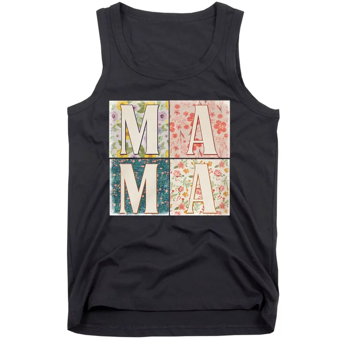 Retro Mama Happy Mother Day Family Matching Tank Top