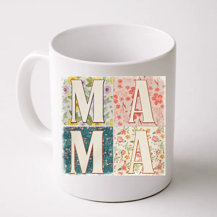 Retro Mama Happy Mother Day Family Matching Front & Back Coffee Mug