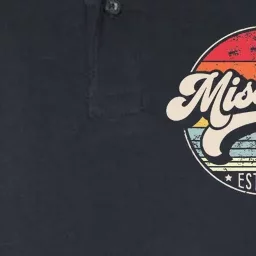 Retro Missouri Home State Mo Cool 70s Style Sunset Softstyle Adult Sport Polo