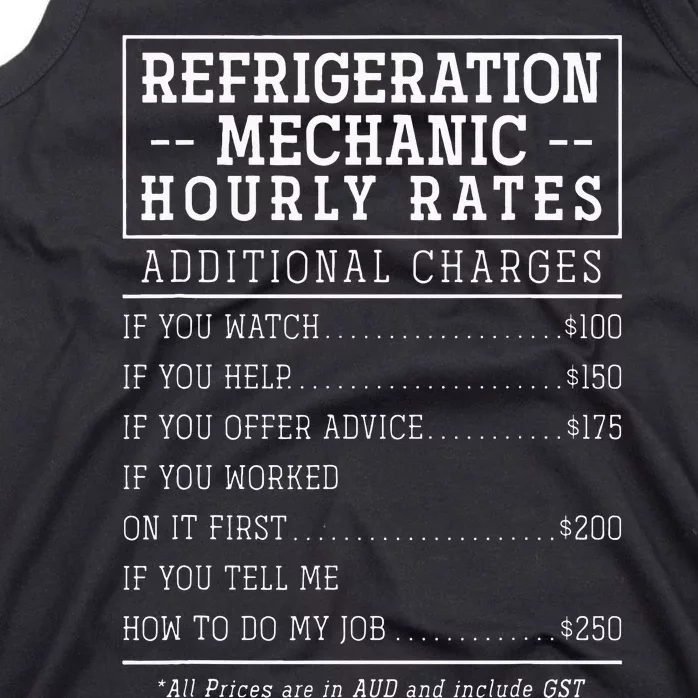 Refrigeration Mechanic Hourly Rate Tank Top