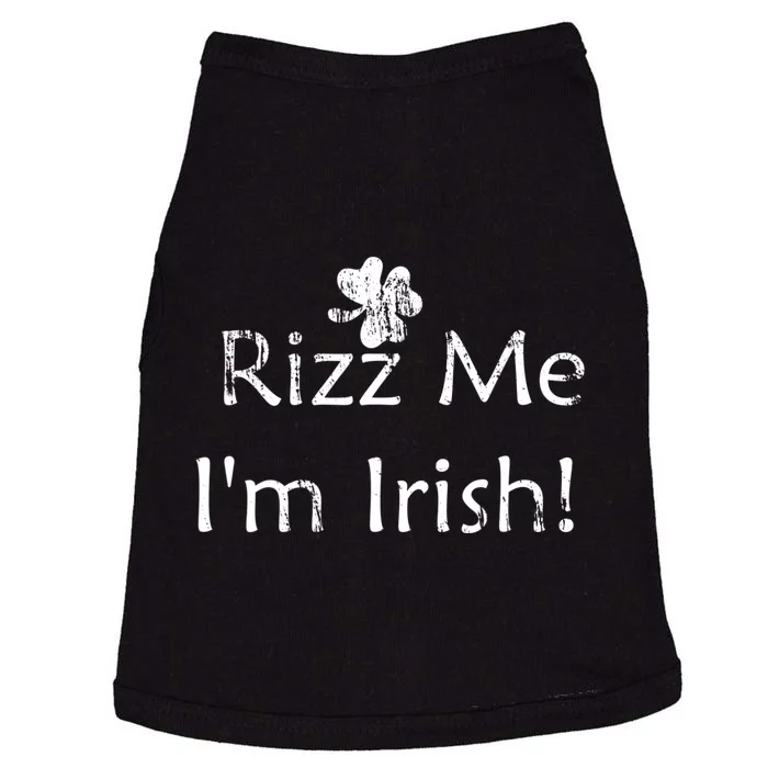 Rizz Me I'm Irish St Patrick's Day Doggie Tank