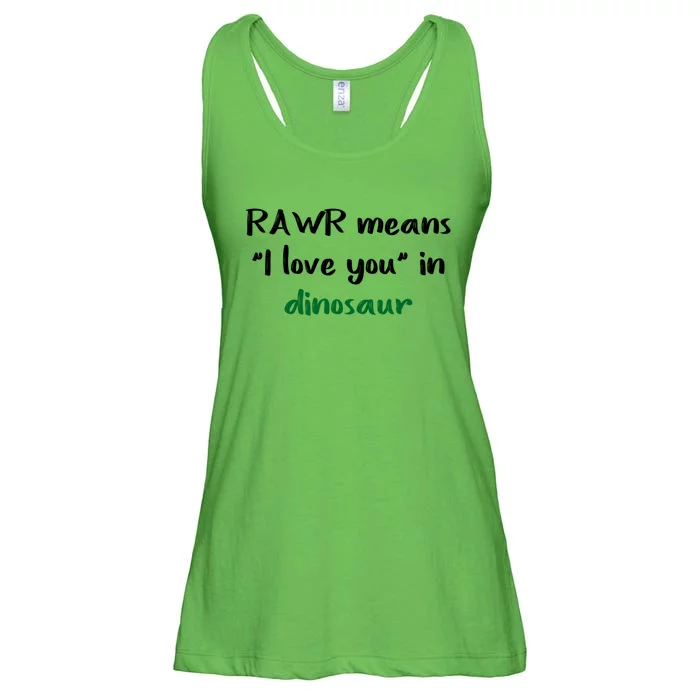 Rawr Means I Love You In Dinosaur Gift Ladies Essential Flowy Tank