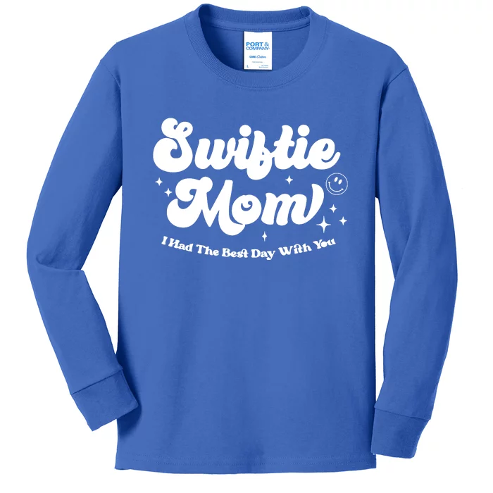 Retro Mom I Had The Best Day With You Funny Mothers Day Kids Long Sleeve Shirt