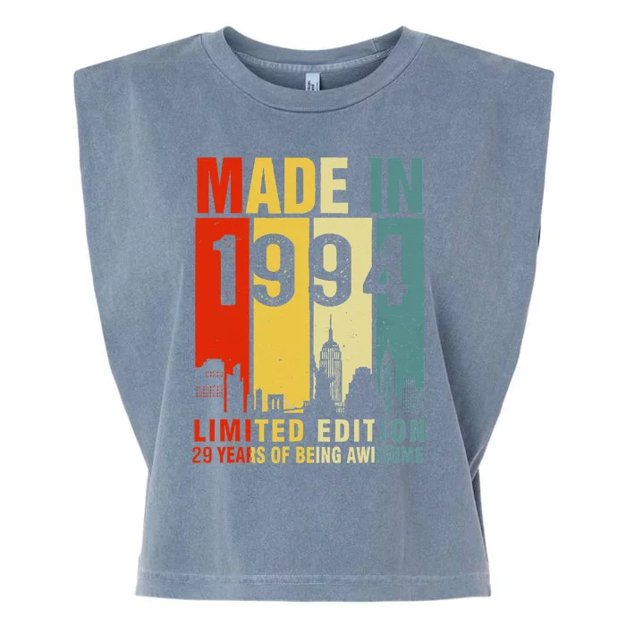 Retro Made In 1994 Limited Edition 29 Years Of Being Awesome Garment-Dyed Women's Muscle Tee