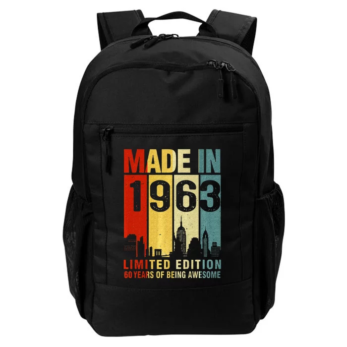 Retro Made In 1963 Limited Edition 60 Years Of Being Awesome Daily Commute Backpack