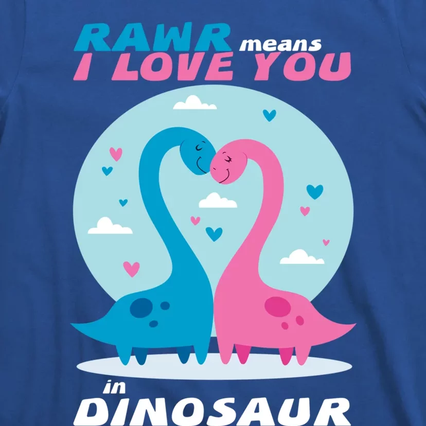 Rawr Means I Love You Dinosaur Valentine Valentines Love Gift T-Shirt