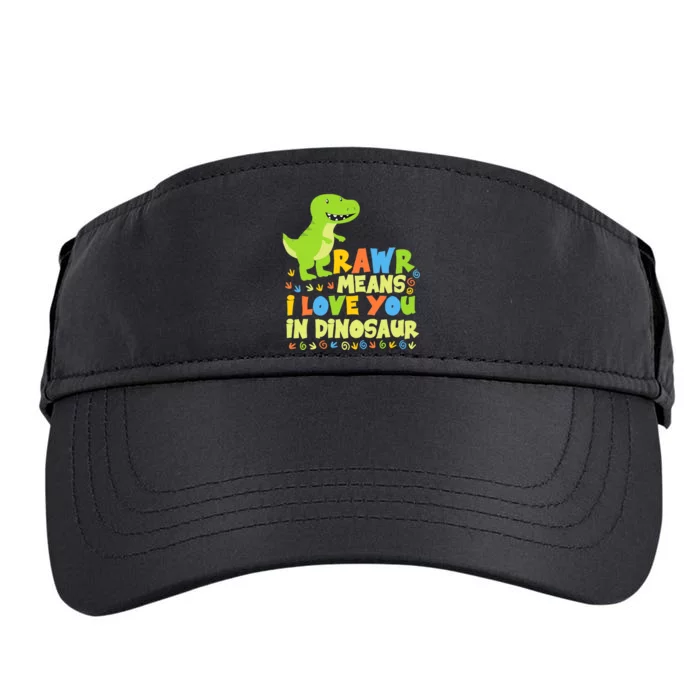 Rawr Means I Love You In Dinosaur Adult Drive Performance Visor