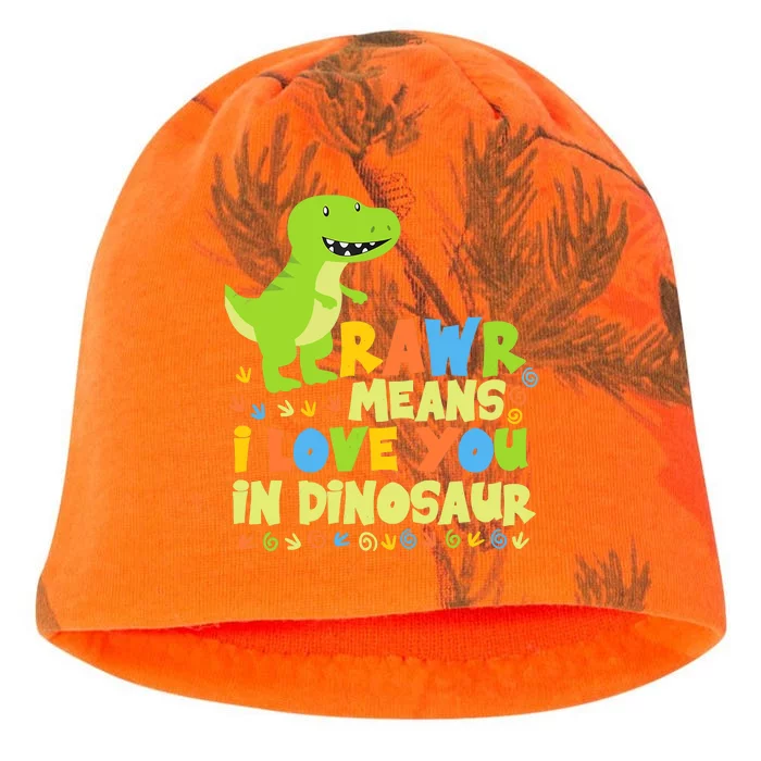 Rawr Means I Love You In Dinosaur Kati - Camo Knit Beanie