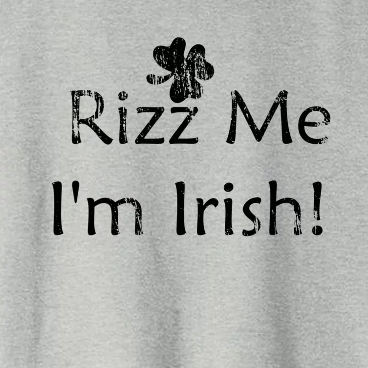 Rizz Me I'm Irish St Patrick's Day Women's Crop Top Tee