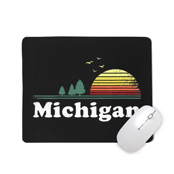 Retro Michigan Image Novelty Home MI State Souvenir Mousepad