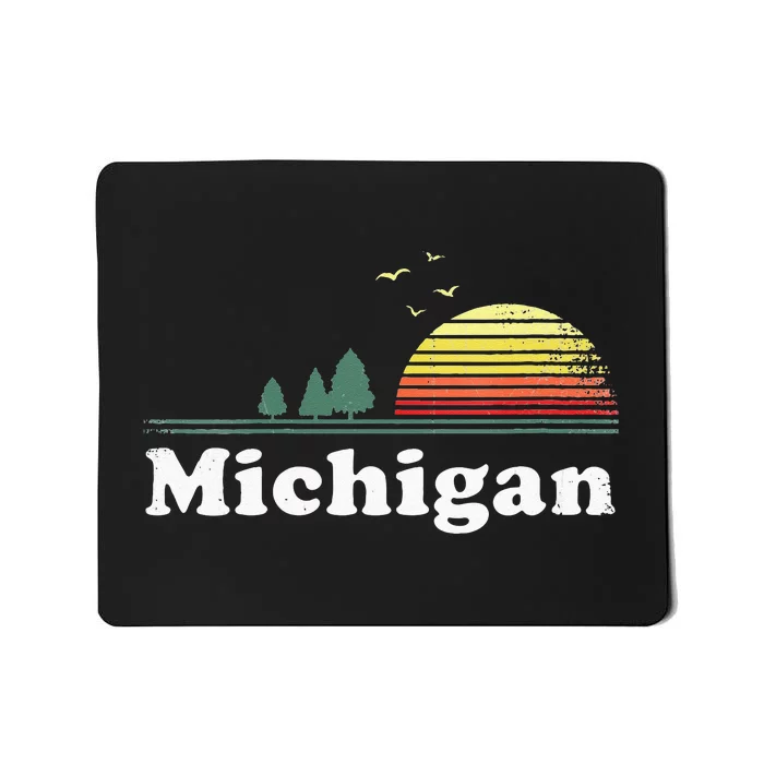 Retro Michigan Image Novelty Home MI State Souvenir Mousepad