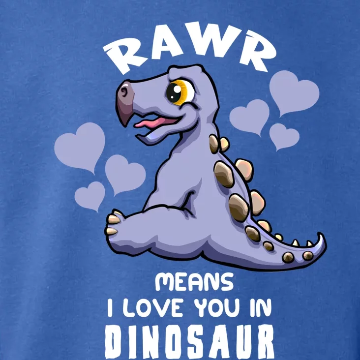 Rawr Means I Love You In Dinosaur Stegosaurus Design Gift Toddler Hoodie