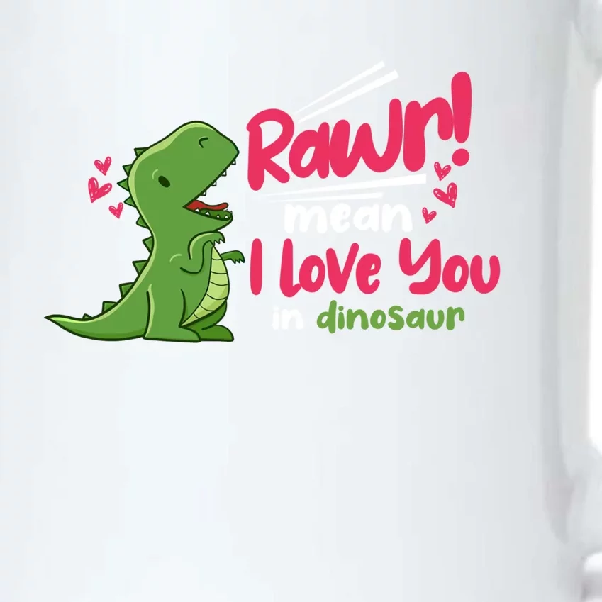 Rawr Means I Love You In Dinosaur T Rex Design Funny Gift Black Color Changing Mug