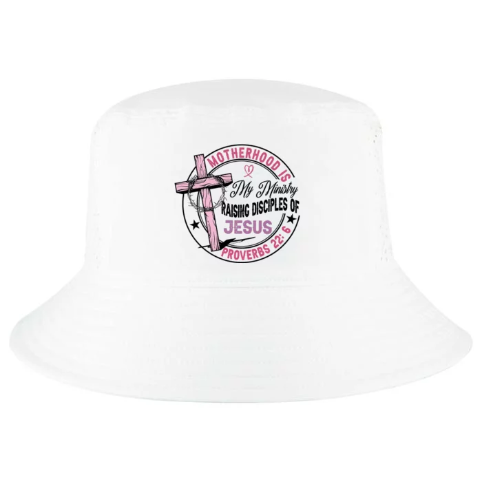 Retro Motherhood Is My Ministry Cool Comfort Performance Bucket Hat