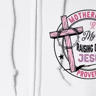 Retro Motherhood Is My Ministry Full Zip Hoodie