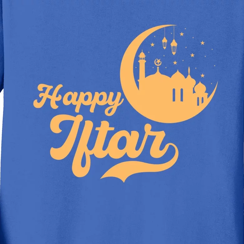 Ramadan Muslim Islamic Islam Arabic Eid Mubarak Allah Gift Kids Long Sleeve Shirt