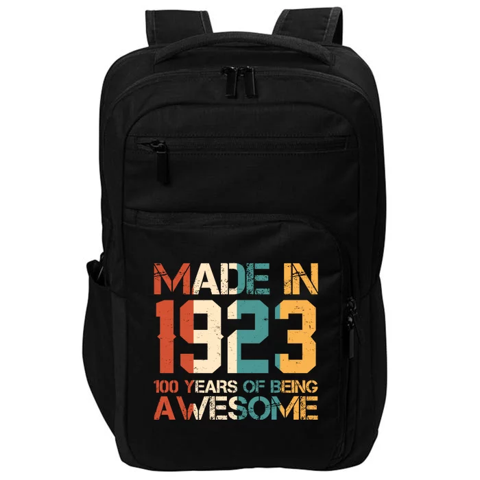 Retro Made In 1923 100 Years Of Being Awesome Birthday Impact Tech Backpack