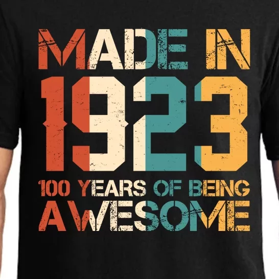 Retro Made In 1923 100 Years Of Being Awesome Birthday Pajama Set