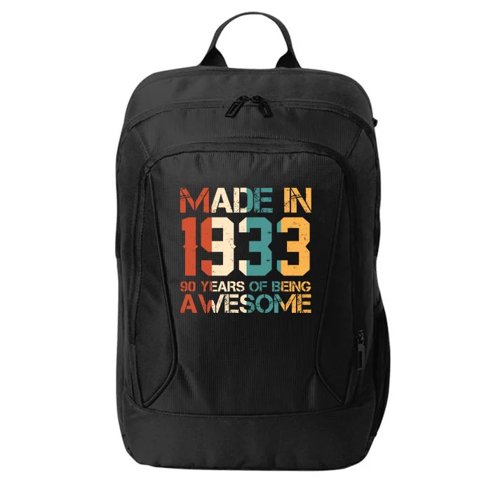 Retro Made In 1933 90 Years Of Being Awesome Birthday City Backpack