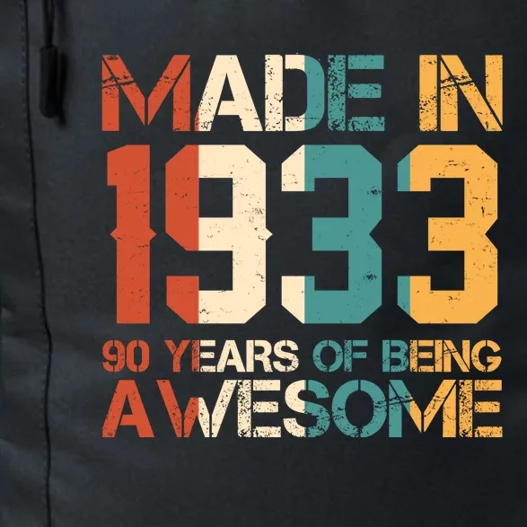 Retro Made In 1933 90 Years Of Being Awesome Birthday Daily Commute Backpack