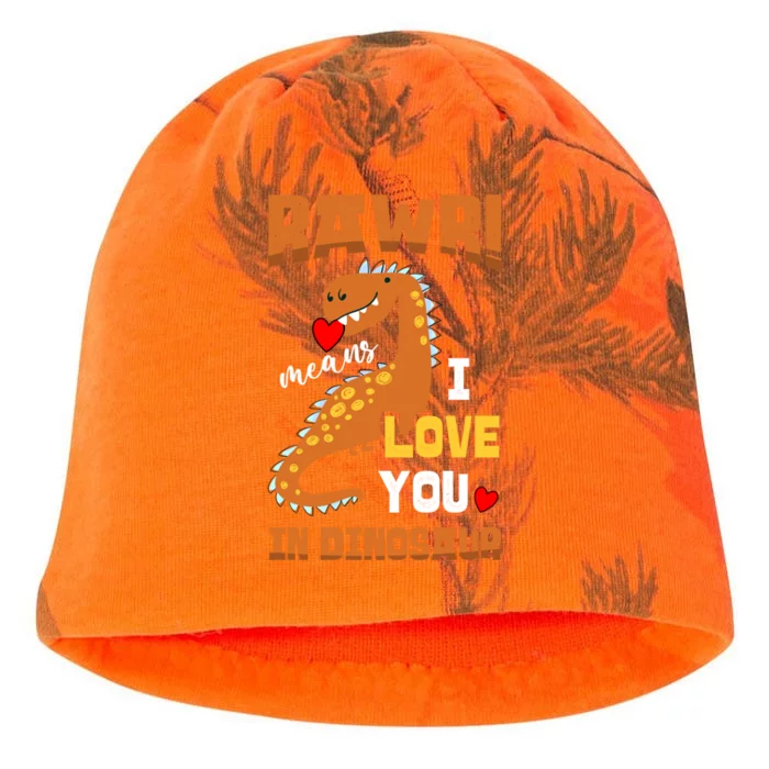 Rawr Means I Love You In Dinosaur Future Paleontologist Cute Gift Kati - Camo Knit Beanie