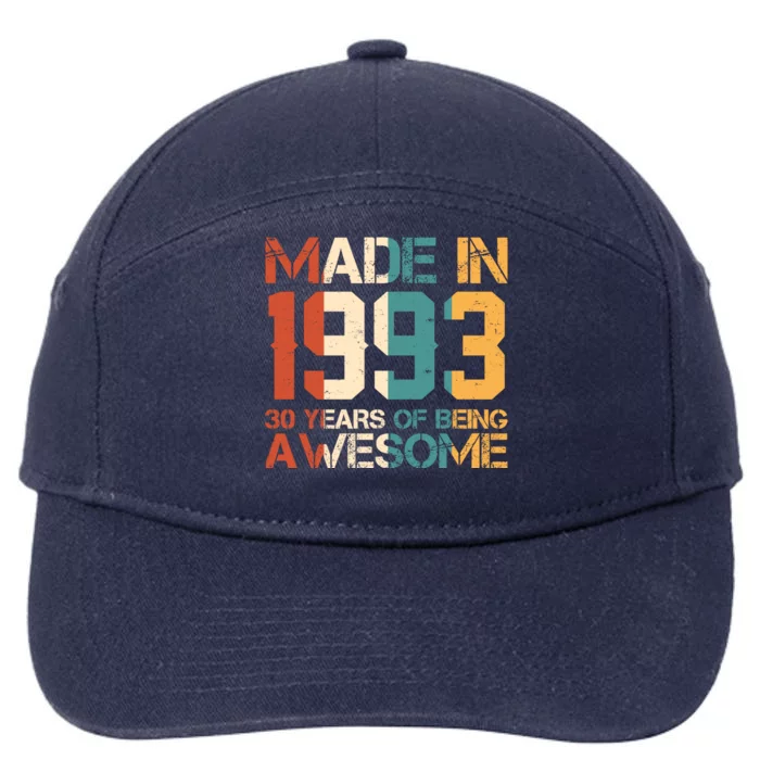 Retro Made In 1983 40 Years Of Being Awesome Birthday 7-Panel Snapback Hat