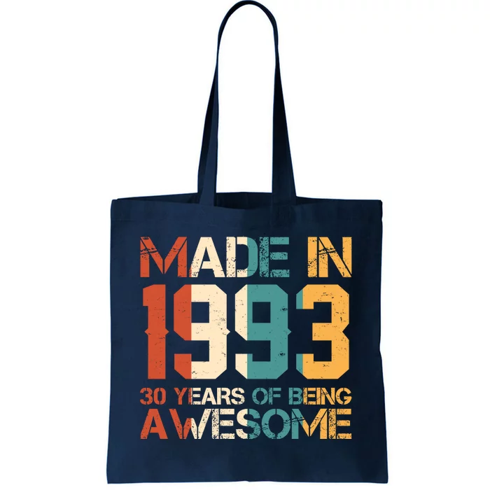 Retro Made In 1983 40 Years Of Being Awesome Birthday Tote Bag