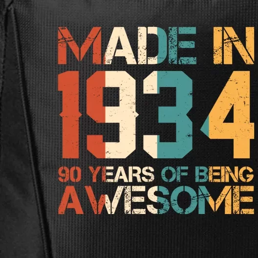 Retro Made In 1934 90 Years Of Being Awesome Birthday City Backpack