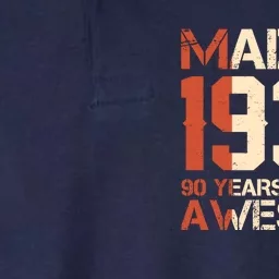 Retro Made In 1934 90 Years Of Being Awesome Birthday Softstyle Adult Sport Polo