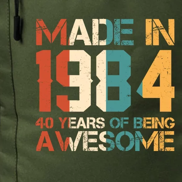 Retro Made In 1984 40 Years Of Being Awesome Birthday Daily Commute Backpack