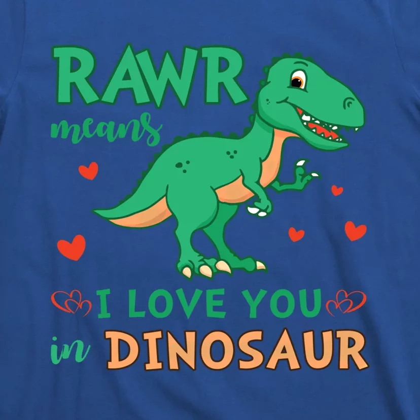 Rawr Means I Love You In Dinosaur Reptiles Png Meaningful Gift T-Shirt