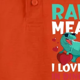 Rawr Means I Love You In Dinosaur Great Gift Dry Zone Grid Performance Polo