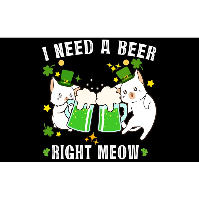 Right Meow Irish Cat St. Patrick's Day Bumper Sticker