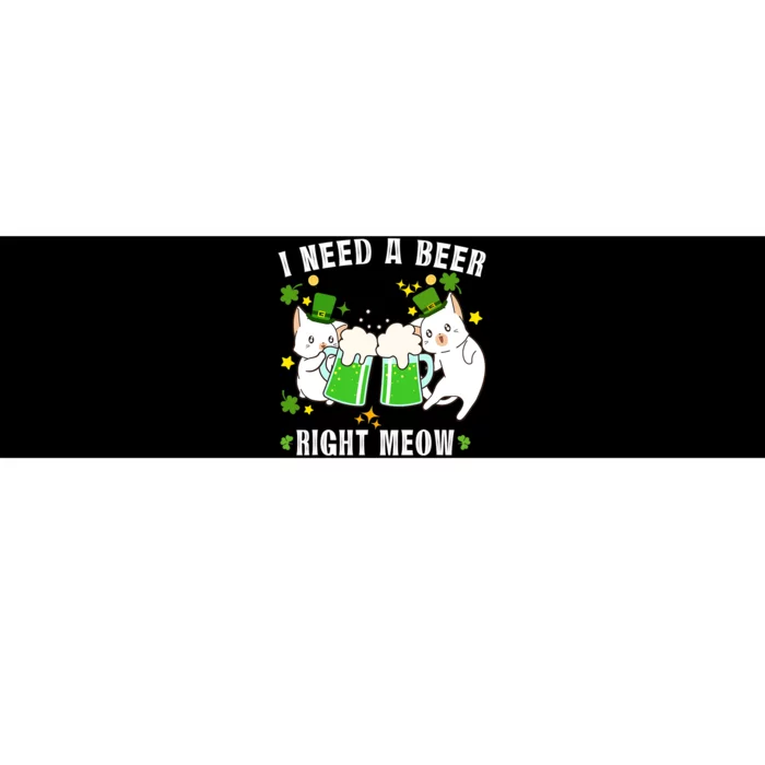 Right Meow Irish Cat St. Patrick's Day Bumper Sticker