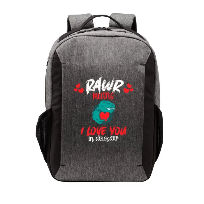 Rawr Means I Love You In Dinosaur Tgiftrex Gift Vector Backpack