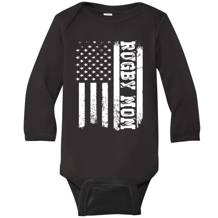 Rugby Mom I Rugby Player I Rugby Baby Long Sleeve Bodysuit