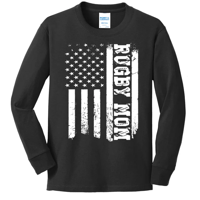 Rugby Mom I Rugby Player I Rugby Kids Long Sleeve Shirt